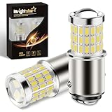 iBrightstar Newest 9-30V Super Bright Low Power 1157 2057 2357 7528 BAY15D LED Bulbs with Projector Replacement for Back Up Reverse Lights or Tail Brake Lights,Xenon White(6500K)