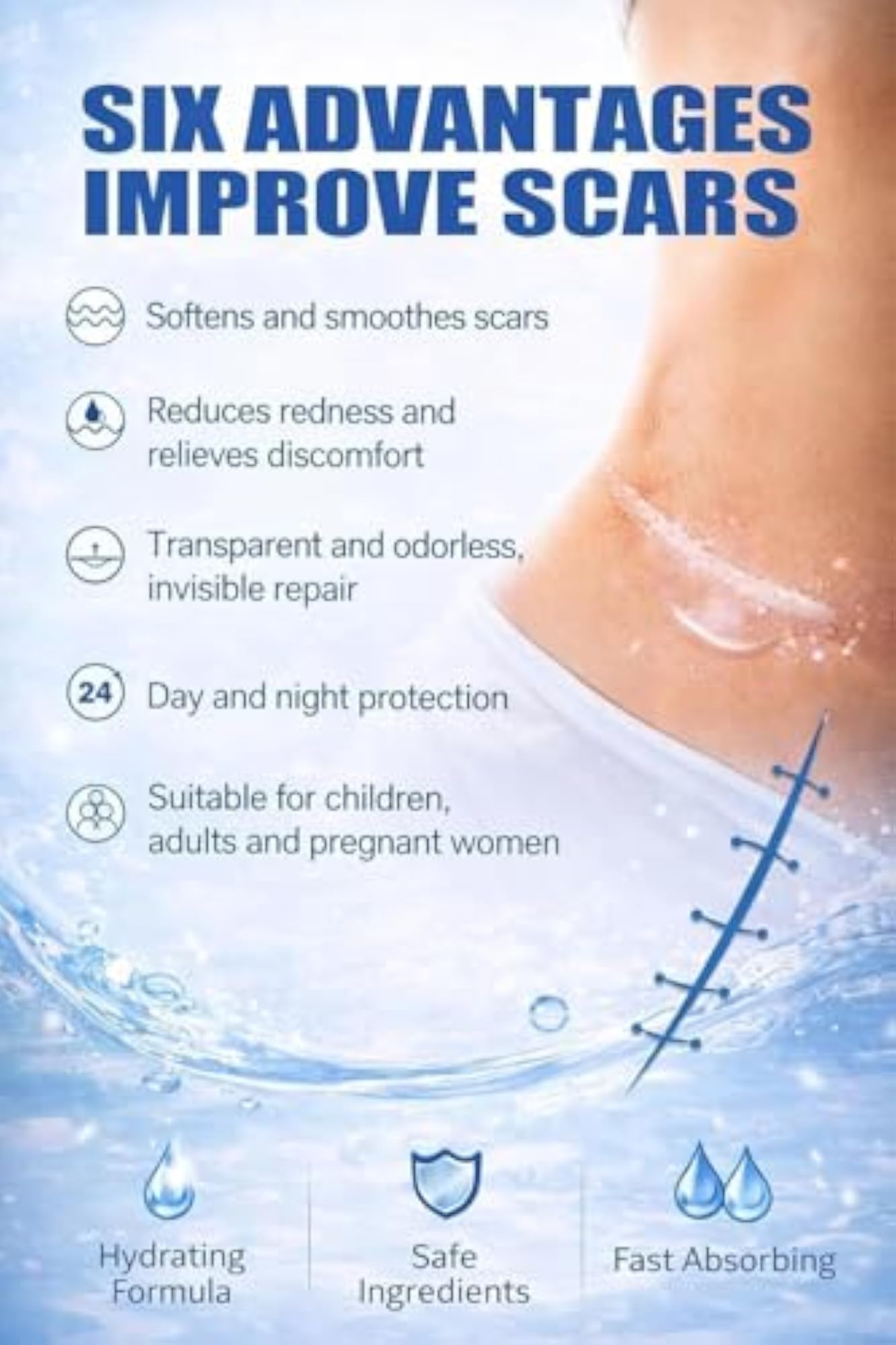 Silicone Scar Gel & Scar Removal Cream