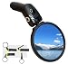 Hafny Bar End Bike Mirror, Stainless Steel Lens, Safe Rearview Mirror (Black 68 Diameter)