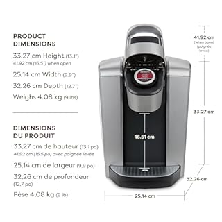 Keurig K-Elite Single Serve K-Cup Pod Coffee Maker, With Iced Brew Functionality And Quiet Brew Technology, Brushed Silver