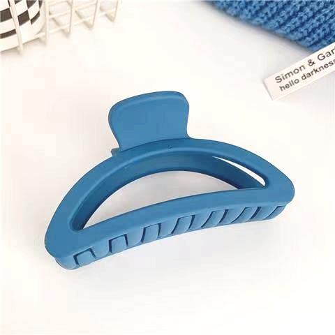 7PCS Blue Hair Claw Clips, Lightweight Big Strong Hold Nonslip Matte Claw for Thick Hair & Thin Hair & Curly Hair, 90's Vintage Jaw Clips for Women & Girls, - Image 5