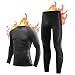 NOOYME Thermounterwäsche Herren Warm Atmungsaktiv Funktionswäsche Herren Flexibel Skiunterwäsche Herren Weich Thermo Unterwäsche Männer Winter für zu Hause Thermowäsche Funktionsunterwäsche Herren