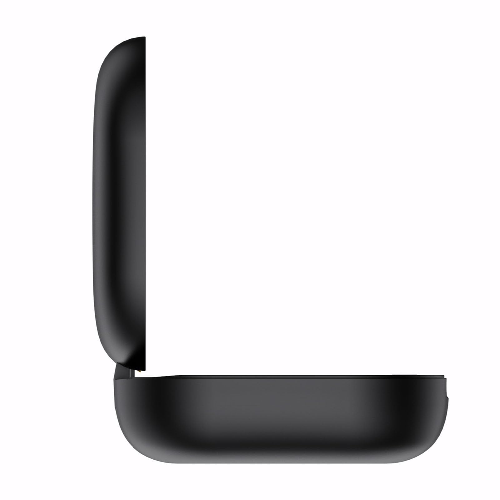 ASHATA Custodia per caricabatterie per cuffie wireless, design elegante e compatto, 500 mAh, tipo C, adatta per cuffie OpenFit 2+ T921, nera, da viaggio, ABS + PC