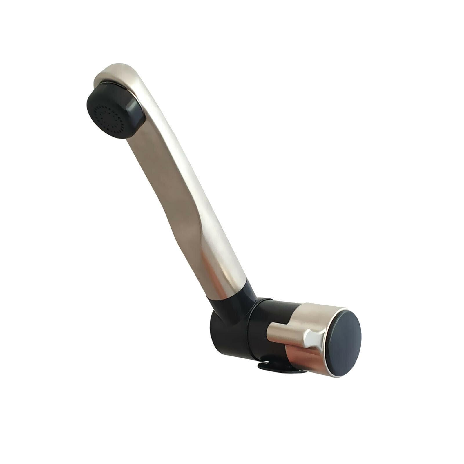 Rubinetto per acqua fredda opaco a leva singola da 12 V con microcommutazione per camper, caravan, caravan, barche