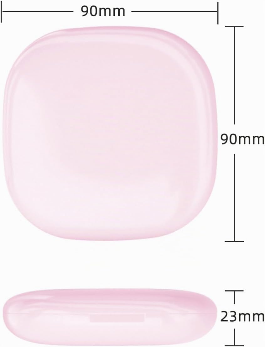 QUMOX Miroir de Maquillage Éclairé Grossissant 10X Rechargeable avec Lumière LED 3 Modes Contrôle Tactile USB-C