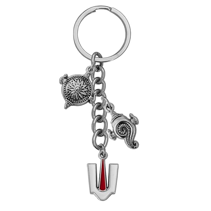 Porte-clés Tirupati Balaji pour clé de voiture et maison en acier médium