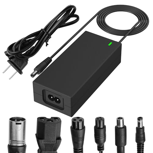 42V 2A Electric Scooter Charger - 6 in 1 Plugs for 4 Wheel Mobility, ShopRider, Jazzy Power Chair,Sports Mod,Razor,Gotrax,Jetson,Ninebo