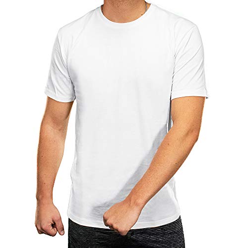 Golberg Cotton Crew Neck Undershirts - Black and White Color Options Available - Breathable and Lightweight - Tagless