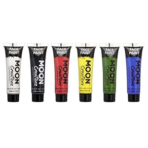 Moon Creations Pintura Corporal 12ml – Set de Colores Primarios