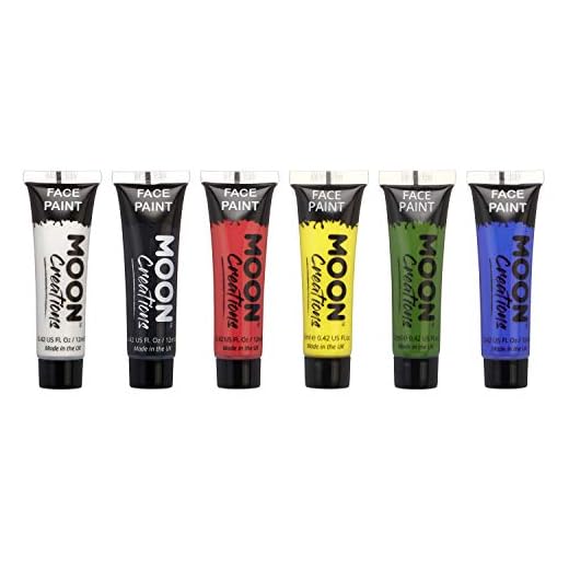 Pintura Corporal de Moon Creations - 12ml - Set de Colores Primarios