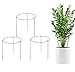 Produktbild Pflanzenhalter, 3 Stück, Pflanzenstütze aus Stahl, Runden Rankhilfe für Pflanzen, Garten, wetterfester Blumenhalter, Staudenhalter, Strauchstütze, Blumenstütze, Freistehend(Unteilbar) (L, Grün)