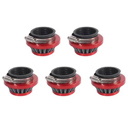 Filtre à air 44mm rouge évite l'encrassement des mini dirt bike 49cc