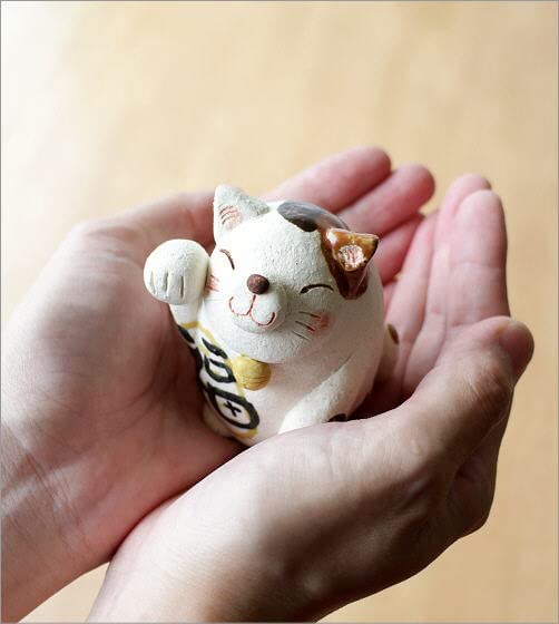 Amazon.co.jp: 招き猫 おしゃれ 置物 オブジェ ねこ ネコ 陶器