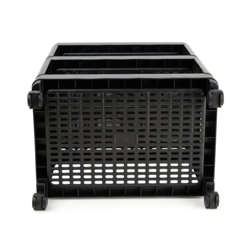 Image of SUBEKYU 4 Shelves Multi-Purpose Organizer | Modular Storage Box for Clothes, Kitchen, Bathroom & Living Room, Space-Saving Wardrobe Closet Cabinet, Set of 1, Black
