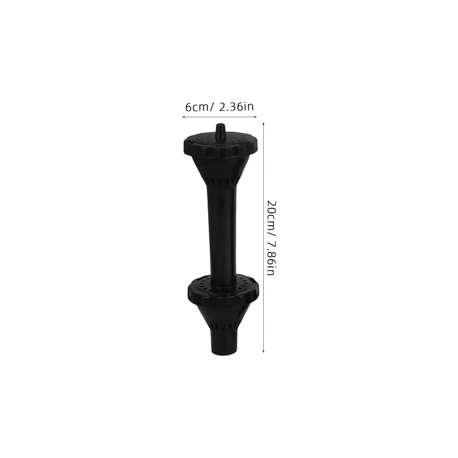 Sewroro Lot de 9 buses de pompe à eau champignon pour fontaines de bassin, accessoires de pompe submersible, plastique noir