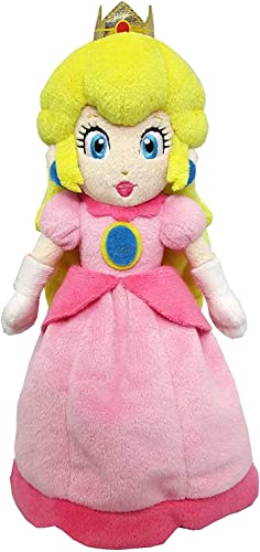 Princesse Peach Peluche Princesse Daisy Peluche Peluche Super Mario Poupée Jouet Cadeaux pour Enfants 26cm (Princesse Peach) Cover