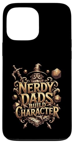 Nerdy Dads Build Character Funny RPG Dice Tabletop Gamer �X�}�z�P�[�X iPhone 13 Pro Max �p
