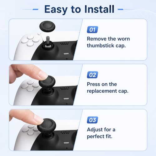 Image of 10-Piece Thumb Grip Set, Controller Thumb Grips, Thumb Grip for Controller, Controller Grip, Joystick Cover, Controller Joystick Grip, Analog Stick Covers for Gamepad