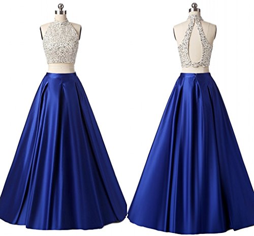 Women’s Satin Long A-Line Flared Maxi Skirts Floor Length High Waist Fomal Prom Party Skirts with Pockets2