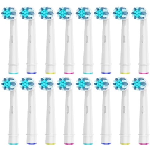 16pcs Kids Replacement Heads Compatible with Braun Oral B Kids Electric Toothbrush Ultra Soft Bristles