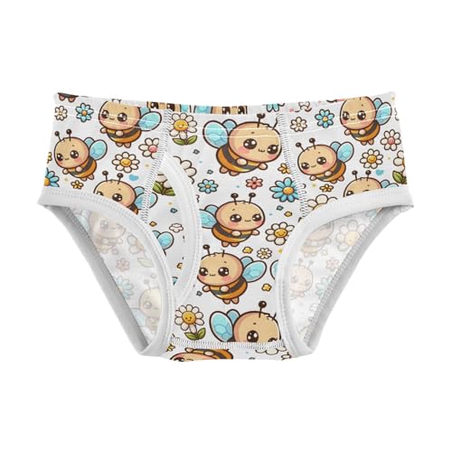 Cute Cartoon Little Bee Boys' Underwear 100% Cotton Boys' Briefs Soft Toddler Underwear