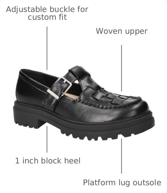 Bella Vita Women's Makell Lug Mary Jane, Black, 6 Narrow - image 3