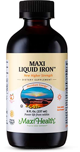 Maxi Health Liquid Iron, Natural Fruit Punch, 8 Fl Oz #TOP10