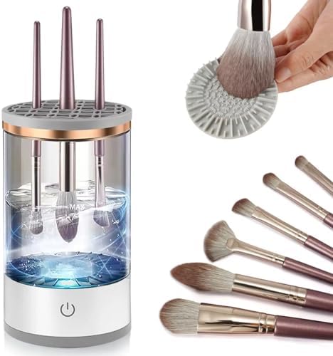 Electric Makeup Brush Cleaner,Cosmetic Brush Cleaner,Automatic Spinning Brushly Pro Makeup Brush Cleaner Beauty Makeup Brushes