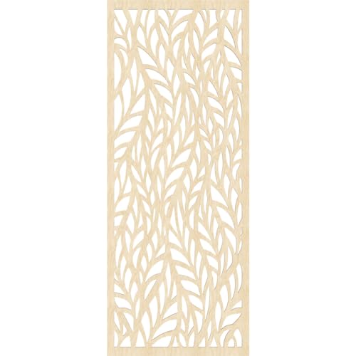 Image of Ortonville Decorative Pierced Fretwork Wood Wall Panels, 31 3 /8 inchW x 79 3 /8 inchH x 3 /8 inchT, Birch