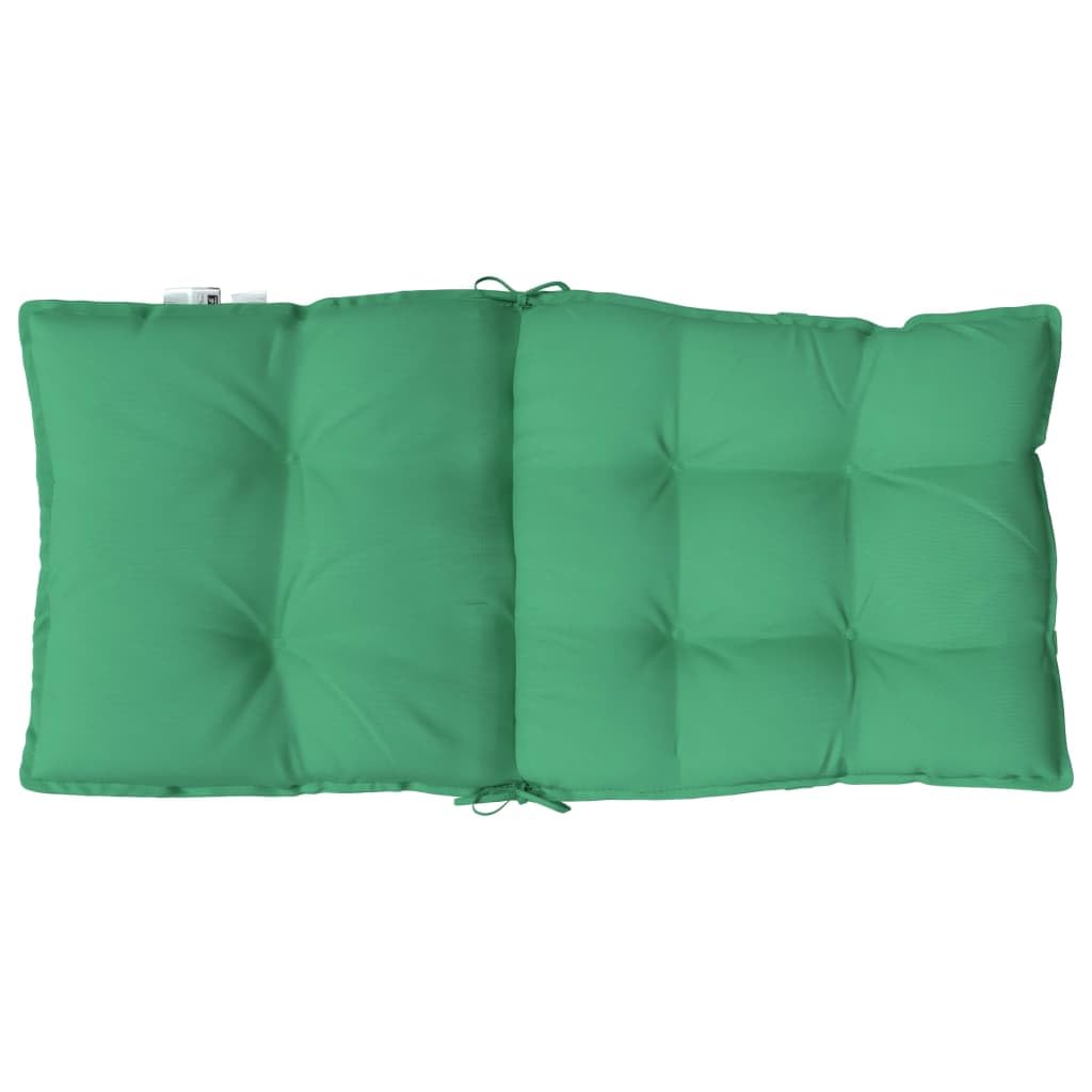 vidaXL Cojines para Silla con Respaldo bajo 4 uds Tela Oxford Verde