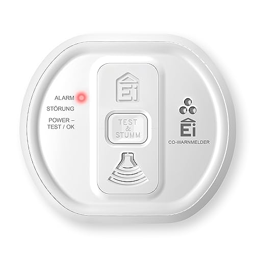 Ei Electronics Ei208 Kohlenmonoxidmelder, CO-Melder mit Batterie für 10 Jahre, Stand-Alone-Gerät, weiß