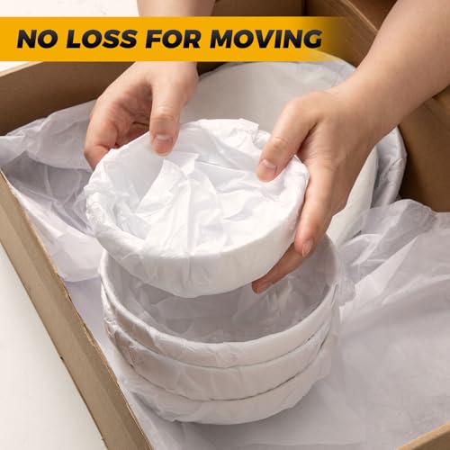 Image of Simetufy 1000 Sheets 20 inchx 30 inch White Tissue Paper Bulk for Gift Bags