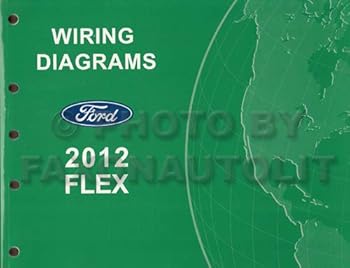 Paperback 2012 Ford Flex Wiring Diagram Manual Original Book