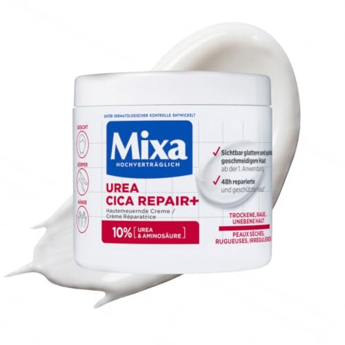 Mixa Urea Cica Repair+ Creme für trockene und raue Haut, 400 ml – Ansicht 1