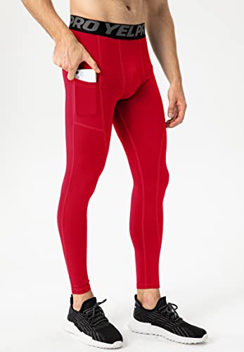 Men’s Compression Pants Athletic Running Leggings Workout Tights Quick Dry Base Layer for Basketball Sports4