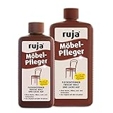 ruja Möbelpflege Set 1 L mit 500 ml | Holzpflege, Möbelpolitur und Fleckentferner in Einem | Für Möbel, Holzschrank, Holztisch, Türrahmen | ohne Wachs-, Silikon-, Lack- oder Farbzusatz