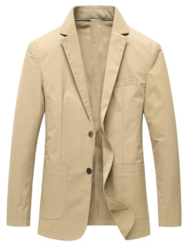 Veste à deux boutons avec revers cranté pour homme actif