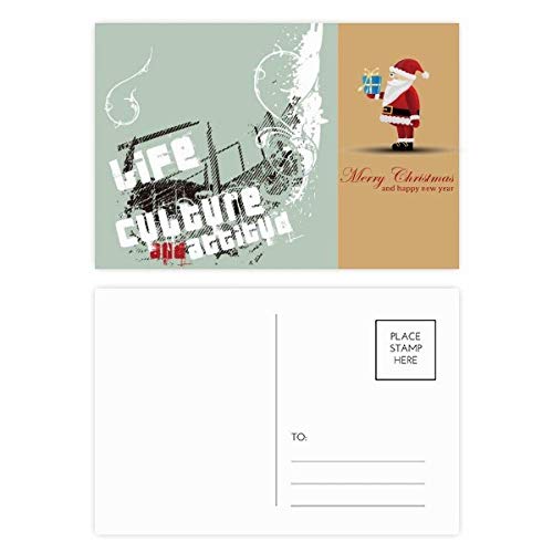 Cartes postales Père Noël Street Art Graffiti par lot de 20 pièces pour correspondances urbaines