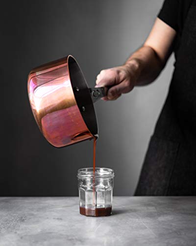 Foto von de Buyer - Stielkasserolle PRIMA MATERA aus 90% Kupfer und 10% Edelstahl - 14 cm - 6206.14, Kupferbraun