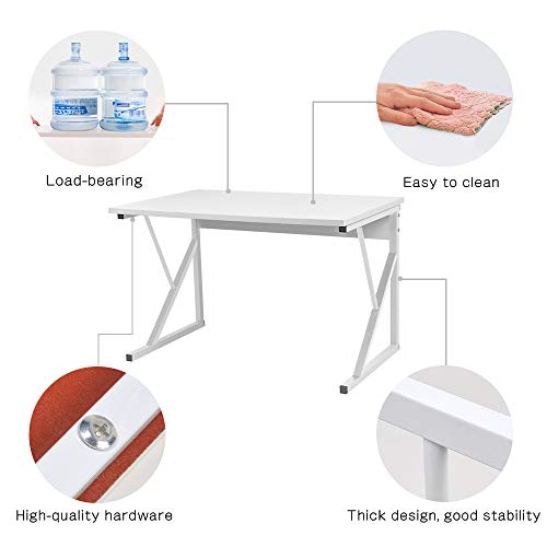 Redd Royal 2-Tier Kitchen Counter Storage Rack, Microwave Oven Shelf Spices Rack Office Printer Stand Multifunctional Unit Shelving Wood Top Metal Frame - 7
