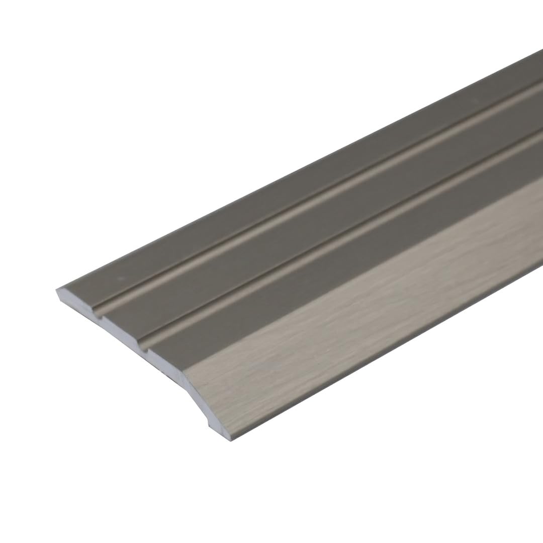 A01 30mm Anodised Aluminium Door Threshold Ramp Profile - INOX, 0.9m