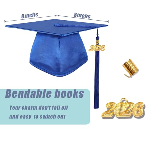Image of GradPlaza Shiny Preschool Graduation Cap and Gown for Kids 2026 Tassel kindergarten graduation cap and gown