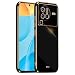 Produktbild HONLEN Hülle für vivo X80 Pro (6.78" Inches), Weiche Silikon-TPU-Hülle, Galvanisiertes Rahmendesign - Schwarz