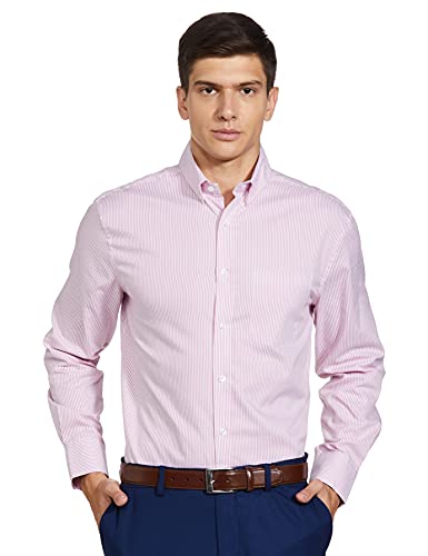 Image of Marks & Spencer Mens Solid Polyester Blend Collared Neck Regular Fit Easy Iron Shirt (Pack of 2)