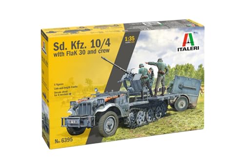 Italeri I6395 maquette de char SD KFZ 10/4 Flak 30 pour diorama militaire 1:35