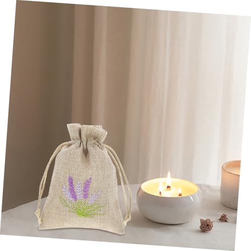 6 bolsas de saquitos vacíos de lavanda de lino miniatura 5