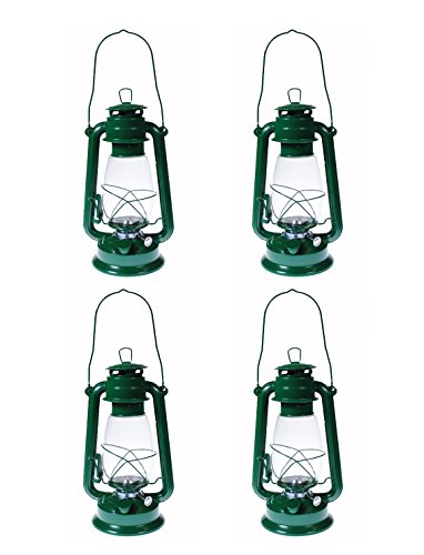 S4O Hanging Hurricane Lantern / Elegant Wedding Light / Table Centerpiece Lamp - 12 Inches (4, Green)