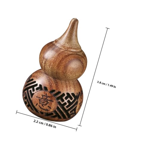 Sachet de cuentas aromáticas en calabaza de madera tallada miniatura 2