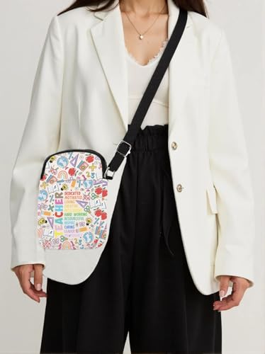 KUIYAI Teacher Appreciation Crossbody Bag Teacher Day Gift School Educator Messange Bag Teaching Life Teacher Retirement Gift4