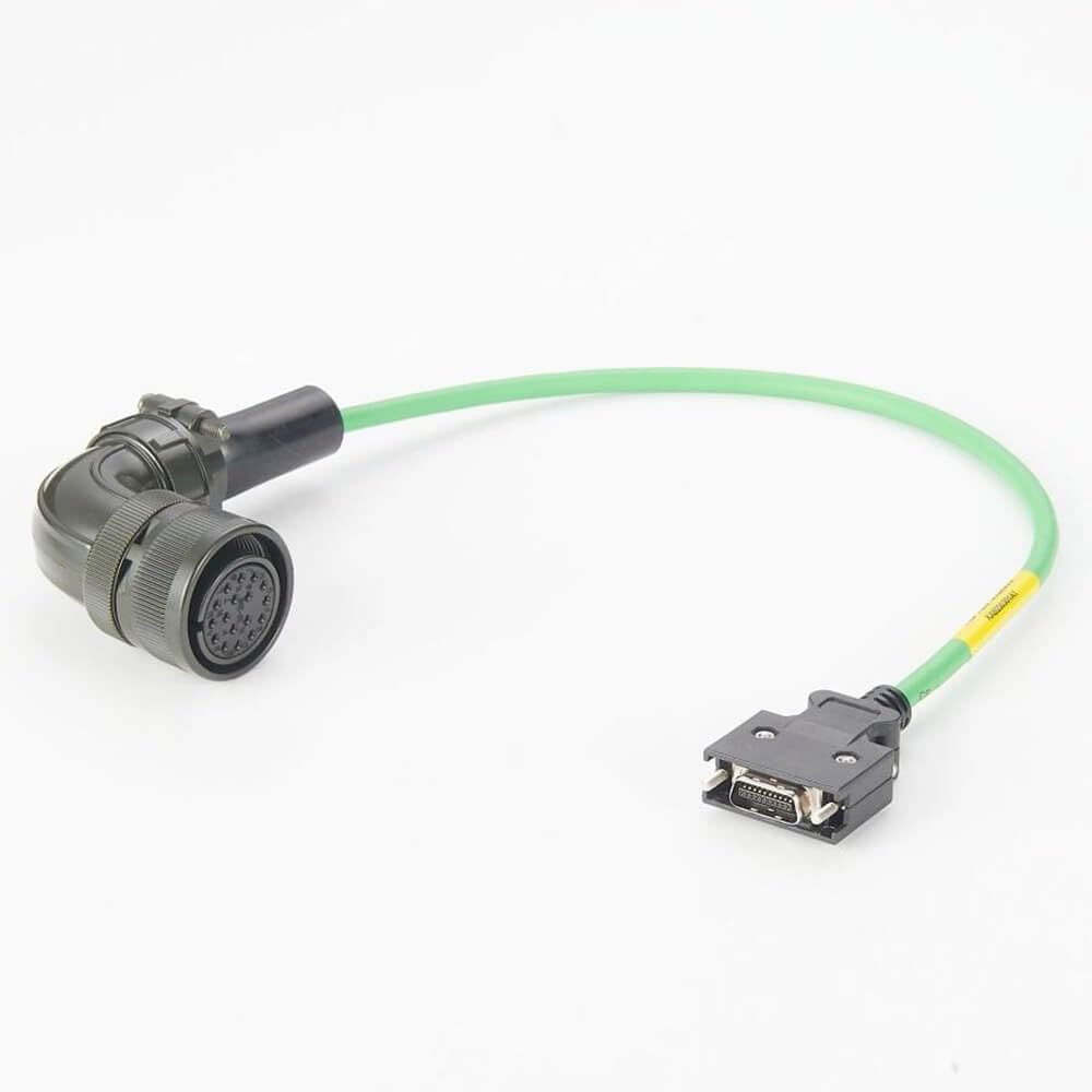 Elecbee Ms3108A20-29S 17 broches vers connecteur mâle SCSI HPCN 20 broches droit avec câble de codage servo B2 0,5 m